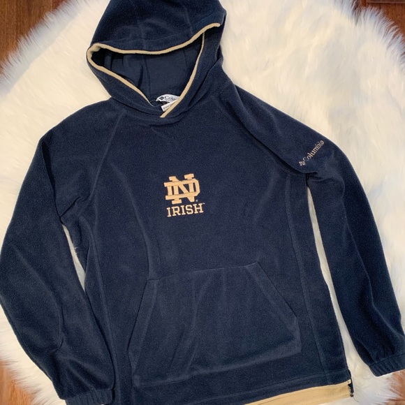 columbia notre dame fleece